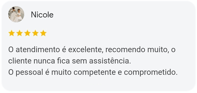 Depoimento de cliente 1
